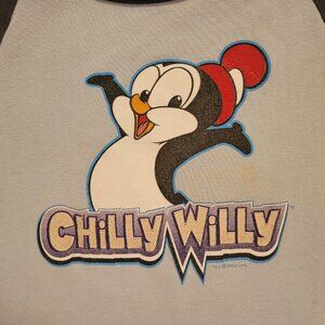 Vintage Chilly Willy Women’s or Girl’s Raglan Shirt